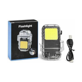 Flashlight small with Automatic spring cap