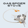 Foldable Gas Spider Stove (Butane+LPG) with Windshield PS165