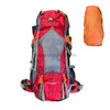 PRAGO - Rucksack Bag with Rain Cover (70+5L) – RED