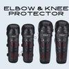 Elbow & knee protector (set of 2pc elbow+2pc kneee) Fiber Material