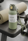 600ml Insulated Water Bottle with Crossbody Strap