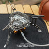 Foldable Gas Spider Stove 3 Burner (Butane+LPG) with Windshield PS164