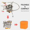 Foldable Gas Spider Stove 3 Burner (Butane+LPG) with Windshield PS164