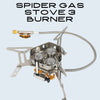 Foldable Gas Spider Stove 3 Burner (Butane+LPG) with Windshield PS164