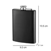 Stainless Steel Hip Flask 8 Oz 230 ml - Matte Black