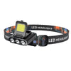Rechargeable LED Headlamp Dual light output LED sensor