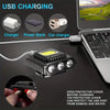 Rechargeable LED Headlamp Dual light output LED sensor