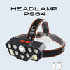 Super Bright COB Headlamp light USB Rechargeable PS64