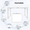 Portable Folding Camping Table with 4 Stools and Umbrella Hole PS47