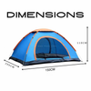 Dome Tent 2 men Single layer (Water Resistant)