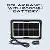 Solar Panel with 2000MH battery for Phone Charging and Lamps PS014