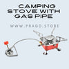 Portable camping Stove With Enhanced Security Gas Pipe PS172
