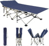 Folding Camping Cot with Storage Bag for Adults Metal Single Bed, 190 cm x 70 cm (6.23 ft x 2.3 ft)
