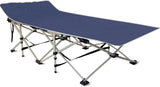 Folding Camping Cot with Storage Bag for Adults Metal Single Bed, 190 cm x 70 cm (6.23 ft x 2.3 ft)