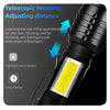 USB Rechargeable LED Torch MINI Portable 3 Mode Flash Light PS236