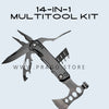 14 in 1 Multitool kit for camping and hiking Military Grade PS223