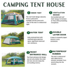 Outdoor Tracking Tent For 9-12 Person Size 420x305x200 Cm PS192