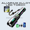 Aluminum alloy LED Flashlights USB Rechargeable High Power Tactical Trekking Torch PS245