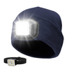 Unisex Hat with Light, USB Rechargeable LED Headlamp Beanie