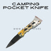 folding blade stainless steel outdoor bushcraft hunting camping pocket knife PS102