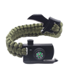 Fire Starter Compass Whistle Survival Multifunction Paracord Knife PS105