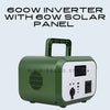 600W Portable Power Station With 60W Solar Panel PS026