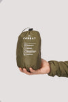 Windproof Unisex Winter Parbat Puffer Jacket - Olive Green