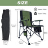 Folding Heavy Duty Support Chairs with Arm Rest Cup Holder and Portable Carrying Ɓag PS117