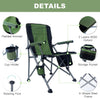 Folding Heavy Duty Support Chairs with Arm Rest Cup Holder and Portable Carrying Ɓag PS117