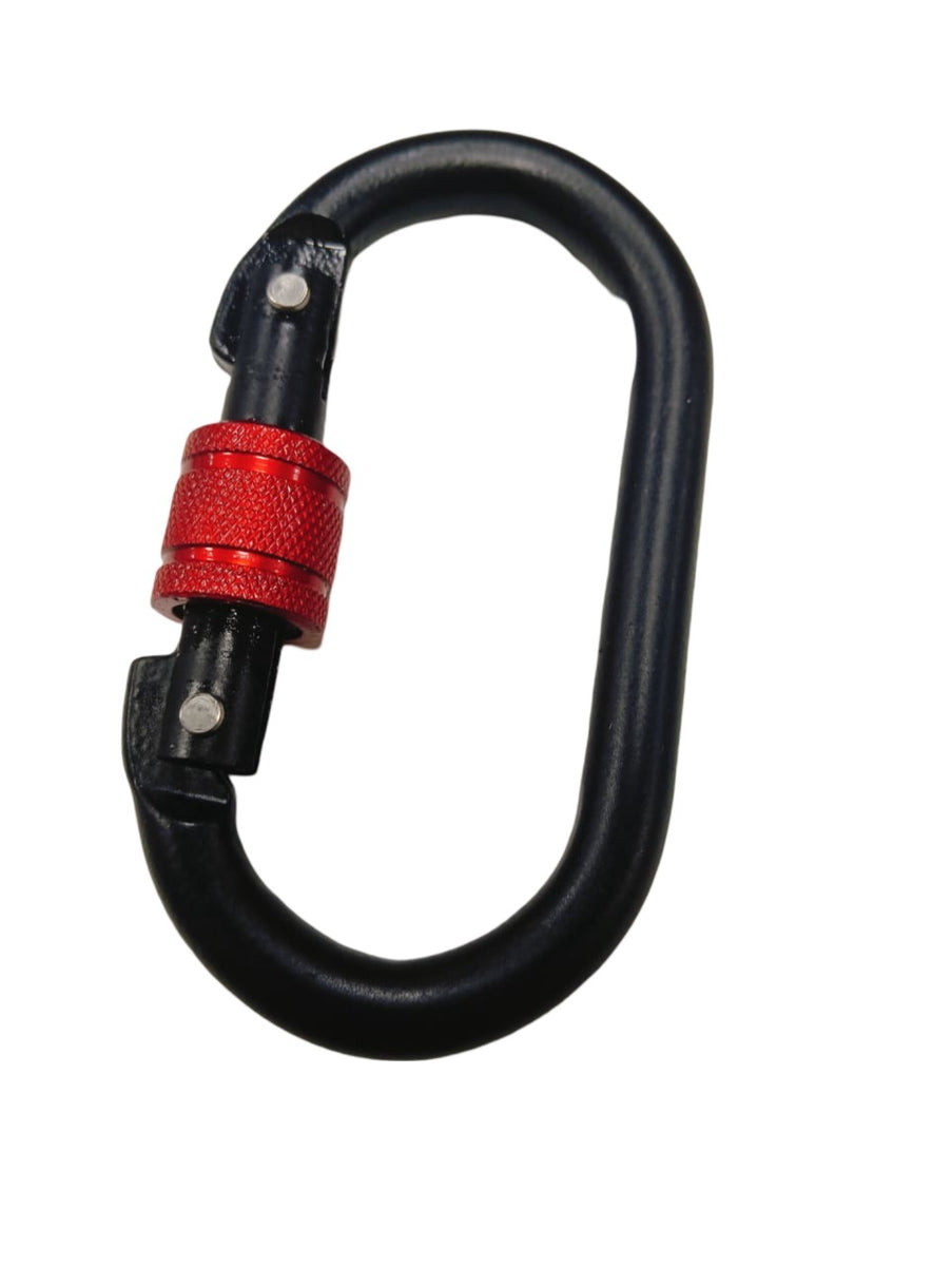 Malayas - Safety Aluminum Alloy Triangular Rotary Device Hanging Climbing Swivel Hooks Accessories 30KN 360 Degree Rope Swivel Connector for Climbing Hammock and Swing Setting with 2 Carabiners
