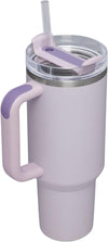 Tumbler with Lid and Straw, Hot and Cold Double Insulated Sipper Mug, Leak Proof