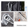 Stainless Steel Carabiner Hook Carabiner Ring Buckle Carabiner Clips Camping (3 pcs)