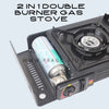 Portable Outdoor Camping Gas Stove and Heater 2 in 1 Double Burner Gas Stove PS176