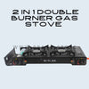 Portable Outdoor Camping Gas Stove and Heater 2 in 1 Double Burner Gas Stove PS176