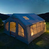 Inflatable Camping Family tent 4 Season Waterproof Windproof Outdoor Blow Up Tent with Pump