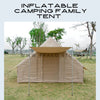 Inflatable Camping Family tent 4 Season Waterproof Windproof Outdoor Blow Up Tent with Pump