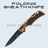 Folding Sheath Knife Stainless Steel PS108