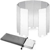 10 Plates Foldable Outdoor Camping Aluminium Alloy Windshield PS138