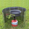 10 Plates Foldable Outdoor Camping Aluminium Alloy Windshield PS138