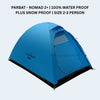 PARBAT - NOMAD 2+ | 100% WATER PROOF PLUS SNOW PROOF | SIZE 2-3 PERSON