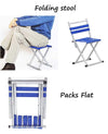 Foldable Heavy Duty Camping 2 in 1 Chair and Stool PS54