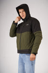 PARBAT - Fleece Jacket | -5 to -10 Degree | BLACK & OLIVE GREEN