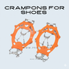 11 Teeth Crampons for Shoes, Perfect for Hiking/Trekking