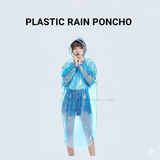 PLASTIC RAIN PONCHO MULITCOLOR