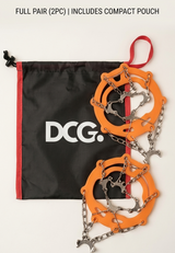10-Teeth Anti-Slip Ice Crampons with DCG Storage Pouch