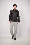 Windproof Unisex Winter Parbat Puffer Jacket - Black
