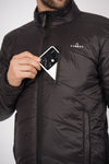 Windproof Unisex Winter Parbat Puffer Jacket - Black