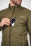 Windproof Unisex Winter Parbat Puffer Jacket - Olive Green