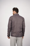 Windproof Unisex Winter Parbat Puffer Jacket - Grey