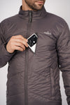 Windproof Unisex Winter Parbat Puffer Jacket - Grey